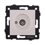 Розетка TV (папа), кашемир матовый Kollinger REA-007CM для Aspekt, Eleganz, Reflex