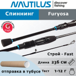 Спиннинг Furyosa FRYS-702UL 213см 0.5-7гр