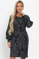 Платье Шарли (серо-синее) П14862-18М LT Collection