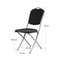 Стул Хит 20мм, складной, серебро, черный
