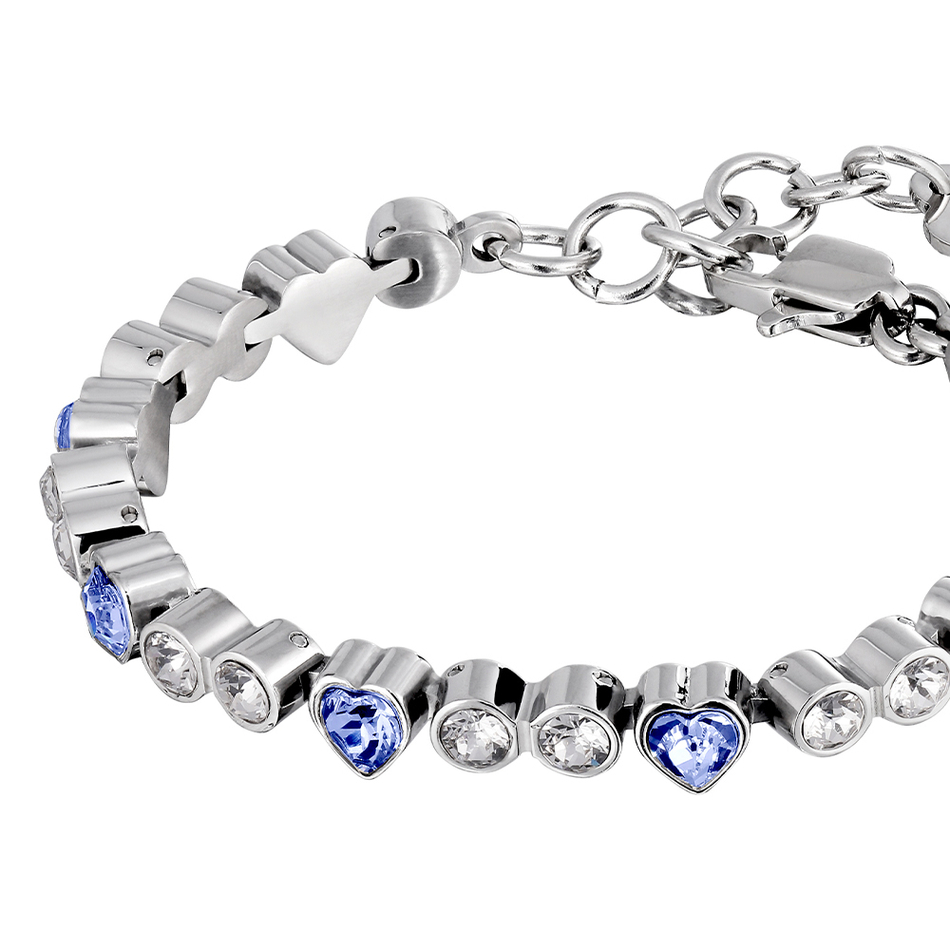 Браслет Dyrberg Kern FURY SS LIGHT BLUE / CRYSTAL 480143