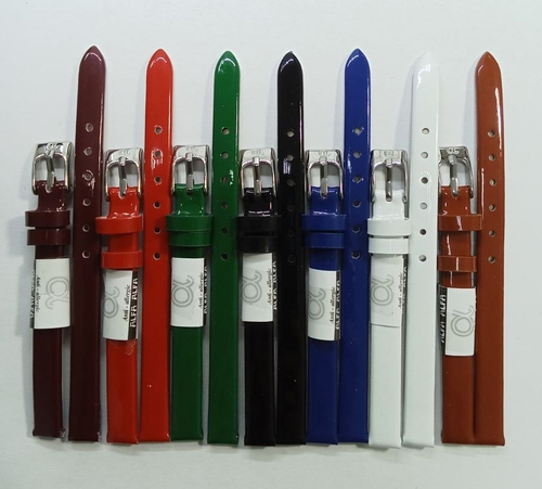 8 мм. Ремень кожаный. Гладкий лаковый.