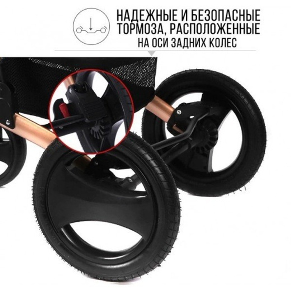 Коляска-трансформер 2в1 Luxmom 530 Серый текстиль