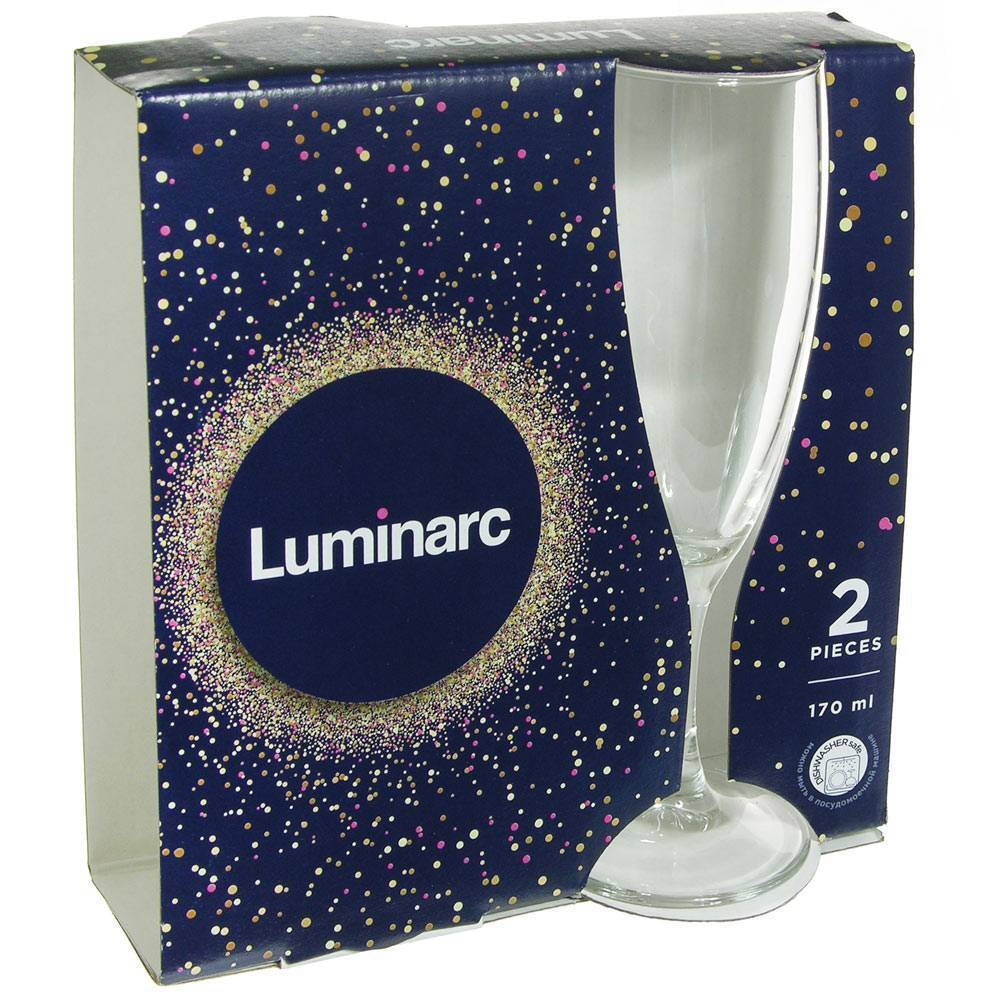 ELEGANCE Набор фужеров для шампанского 2шт 170мл