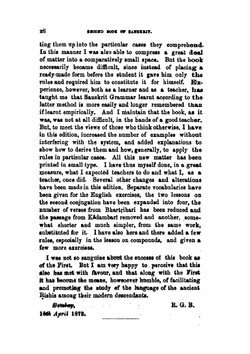 Second Book of Sanskrit: Being a Treatise on Grammar, with Exercises | Ramkrishna Gopal Bhandarkar