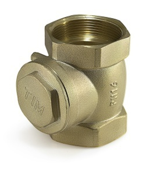 Обратный клапан гориз.  11/4  (хлоп.) "TIM"