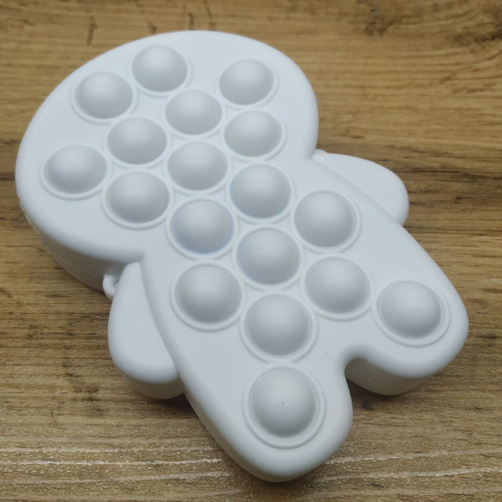 Сумочка / Поп-ит Lalafanfan Duck Утка ЛаЛаФан силикон цвет белый