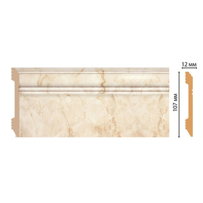 Плинтус Decomaster D105 D105-80 ДМ