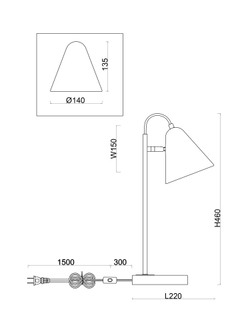 Настольный светильник Freya FR8001TL-01WG
