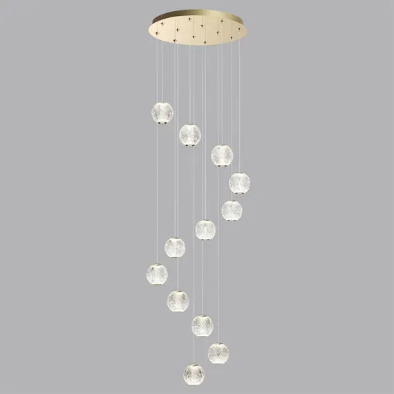 5008/56L L-VISION ODL24 567 золотой/металл/акрил Люстра LED 56W 4000K 4651лм CRYSTAL