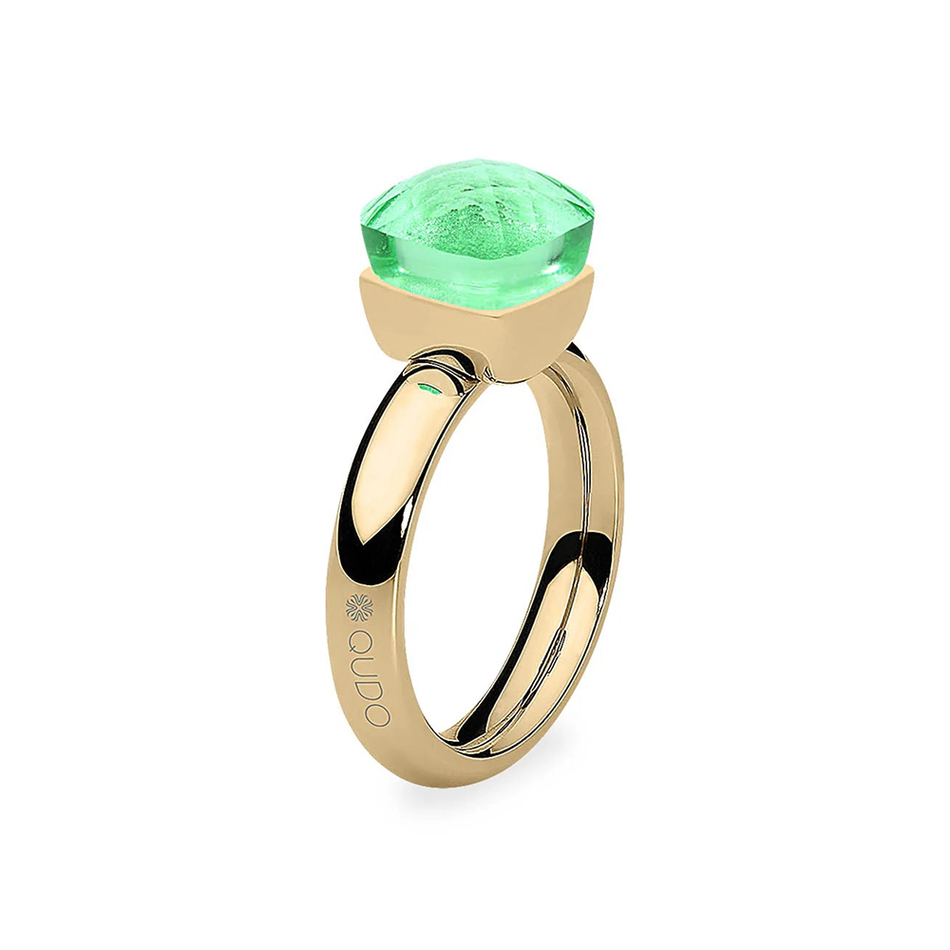 Кольцо Qudo FIRENZE 17.2 (G) Peridot 107001/40-4516 17.2 размер 17,2