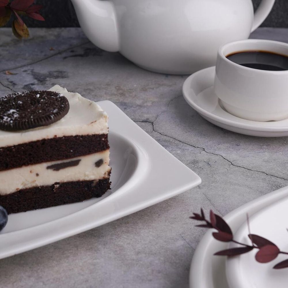 Блюдо прямоугольное 20,2*12,4 см h1,9 см с бортом Asymmetry белое фарфор NEW P.L. [6]