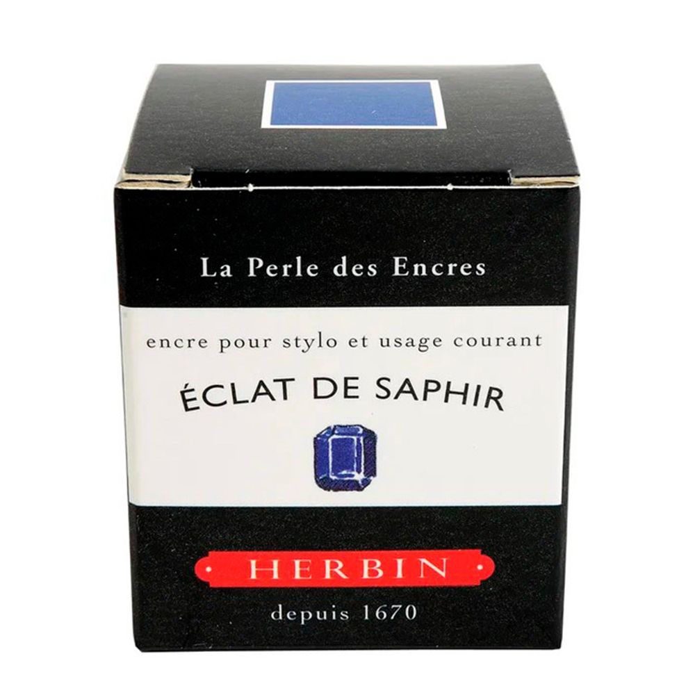 Чернила во флаконе Herbin 30 мл Eclat de saphir Синий Сапфир (13016T) 2