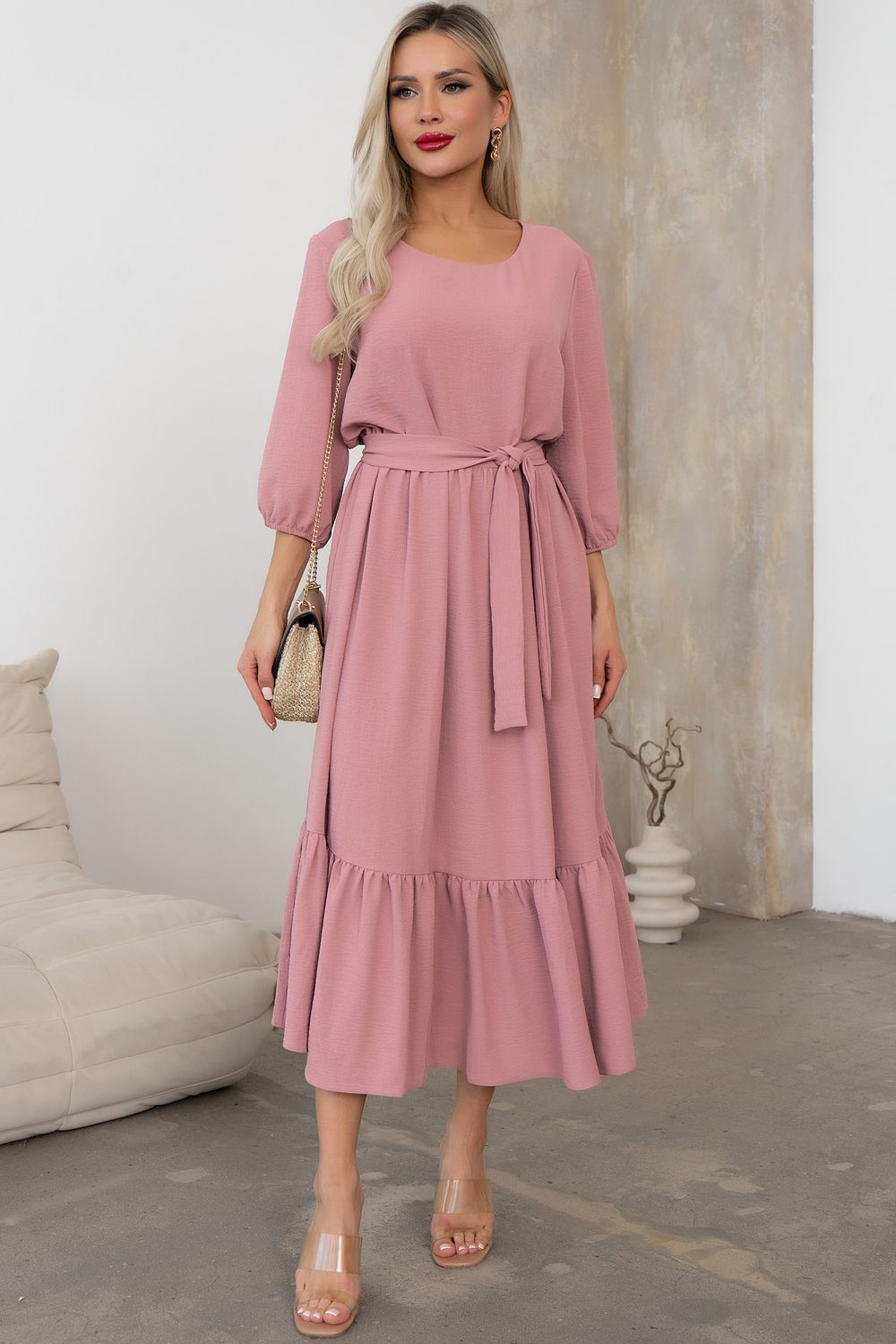 Платье Виолетта (пудровый) Р11-1247/3 Nikol
