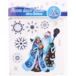 Набор наклеек «Дед Мороз и Снегурочка» 27*20 см, в ассортименте