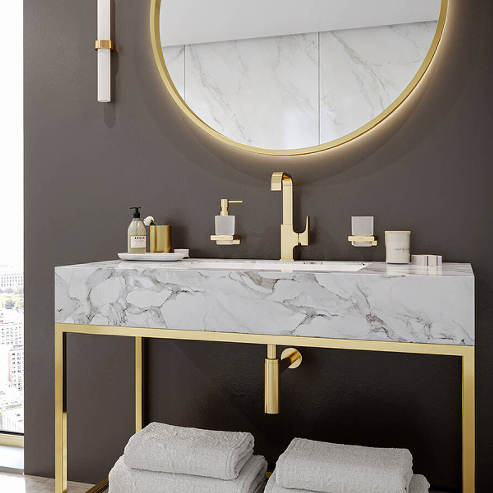 Смеситель для раковины Hansgrohe Metropol 230 32511990 полированное золото