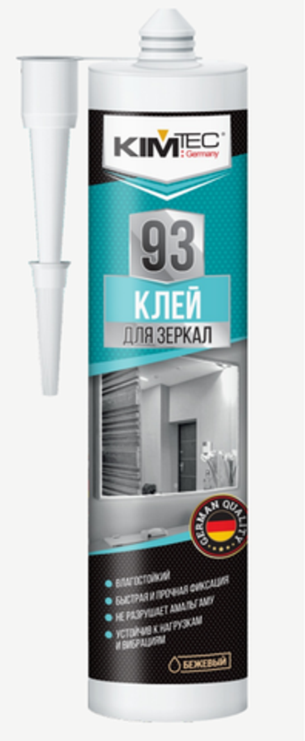 Клей вместо гвоздей KIM TEC 93, для зеркал 280мл/12шт