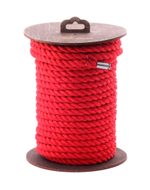 Красная хлопковая веревка для шибари на катушке - 10 м. (Цвет: красный)