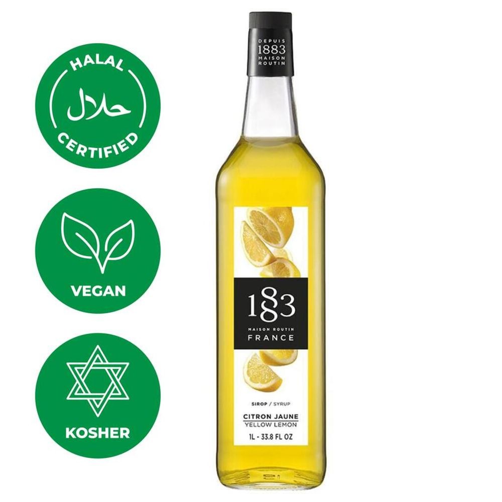 Сироп Лимон желтый 1л 1883 Maison Routin