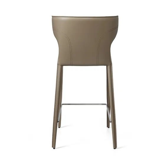 Стул полубарный Austin, кожа нуга