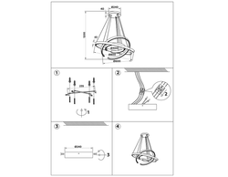 Ambrella Подвесной светодиодный светильник LineTech FL5888