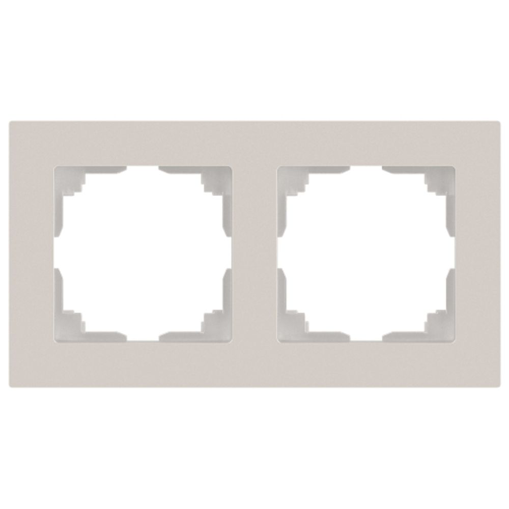 Рамка для розеток и выключателей Intro Accent 6-502-06 на 2 поста, СУ, перламутр | Intro