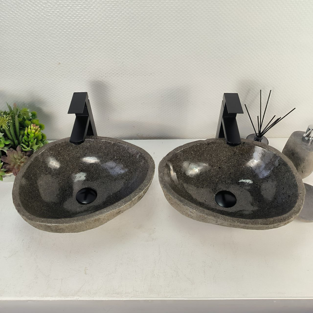 Раковина из речного камня ПАРА! RS-65128 41*33*15 0865
