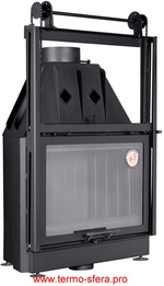 Каминная топка Экокамин Альфа 800 K с контргрузом