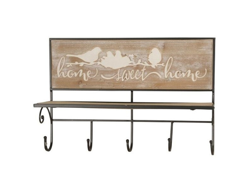 Полка "Дом милый Дом" 51,5x17x35см Дерево,металл