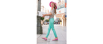 Сандалии Women’s Crocs Retro Flip Wedge Fuchsia / Kelly Green