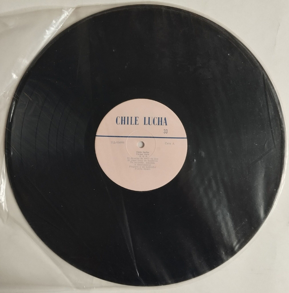 Винтажная виниловая пластинка LP Songs Of Struggle And Protest Chile Lucha (СССР 1969)