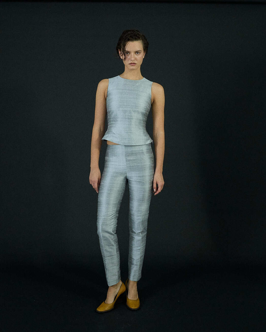 Брюки Tina из дикого шелка