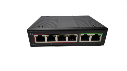 Промышленный коммутатор PoE F0420FPI на 6 портов (4+2)