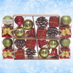 Набор украшений «Весёлое рождество» 24*16 см, 4 см (24 предмета)