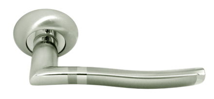 Дверные ручки Rucetti RAP 3 SN/CP Цвет - Белый никель/хром
