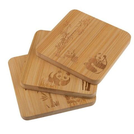 Mallony Набор из 3 подставок под горячее из бамбука 10*10*8см