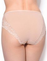 Высокие трусики с кружевом Charm (Размер: M) (Цвет: телесный)