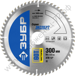 ЗУБР Чисторез 300 x 50мм 60Т, диск пильный по дереву