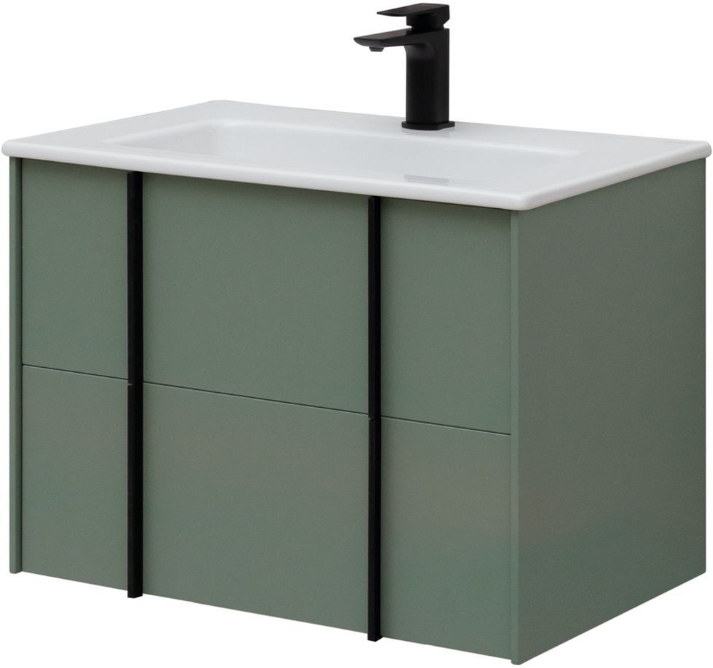 Тумба с раковиной Allen Brau Reality 70 см 1.32004.CGM олива матовый