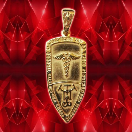 Талисман Целительный щит Кадуцея ЮРВ-30-з