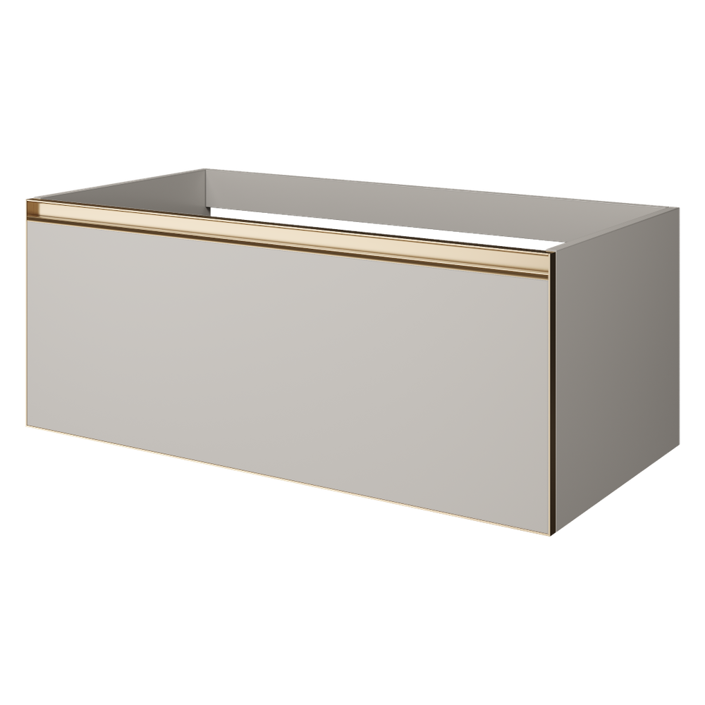 Armadi Art QUATRO 1 100CM тумба CASHMERE профиль MATT GOLD