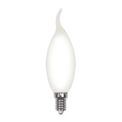 LED-CW35-7W-4000K-E14-FR-SLF Лампа светодиодная. Форма свеча на ветру. матовая. Белый свет 4000К. ТМ Volpe