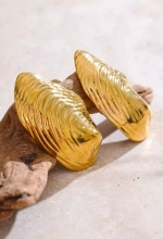 Серьги ракушки, Золотые