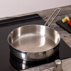 СКОВОРОДА AGNESS PROFESSIONAL 26*6 СМ, 3,2 Л ВЫСОКОКАЧЕСТВЕННАЯ НЕРЖ СТАЛЬ 18/10 ИНДУКЦИОННОЕ ДНО