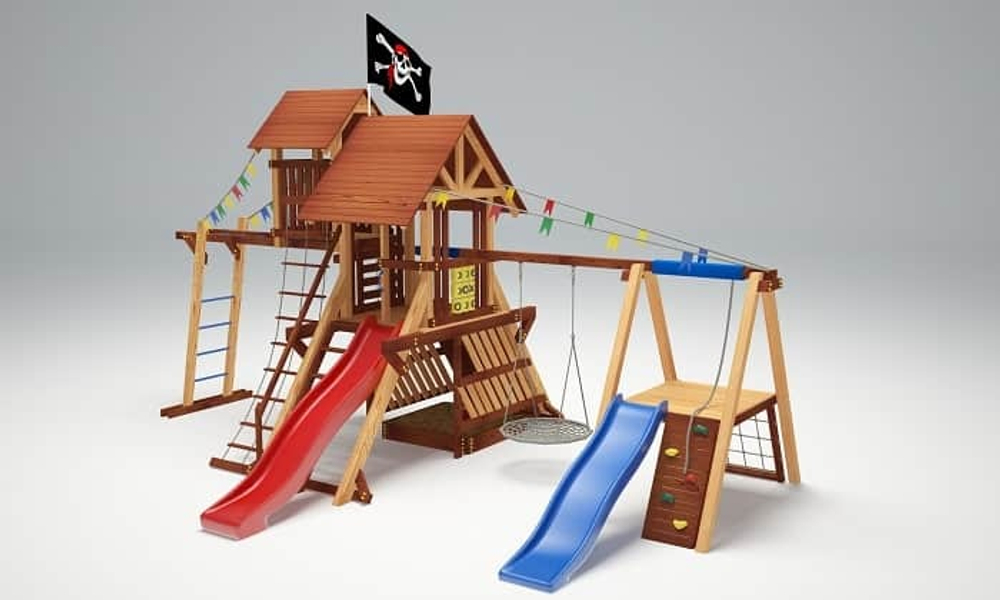 Деревянный игровой комплекс Савушка Lux - 11