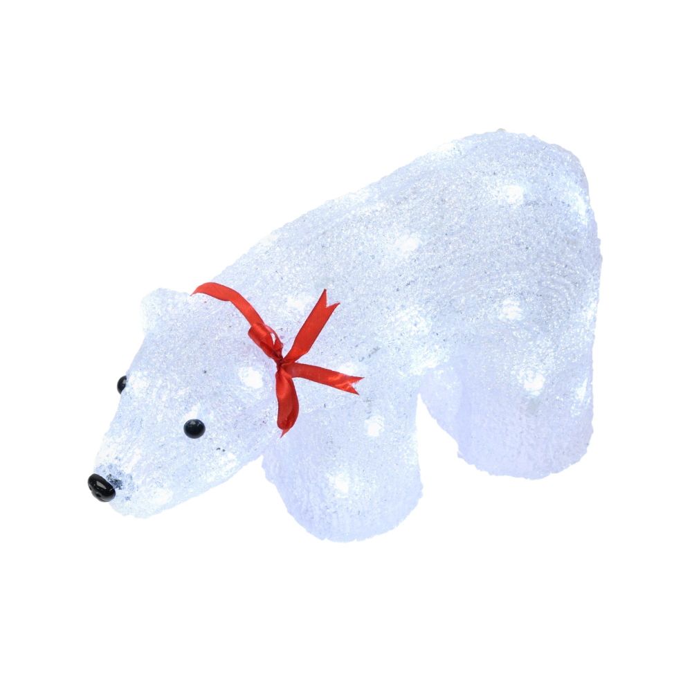 ULD-M3423-040-STA WHITE IP20 WHITE BEAR Фигура светодиодная Белый медведь. 35x22см. 40 светодиодов. Белый свет. Провод прозрачный. TM Uniel