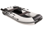 YACHTMAN-280 МНД НАДУВНОЕ ДНО (Яхтман) белый-черный (лодка ПВХ с усилением)