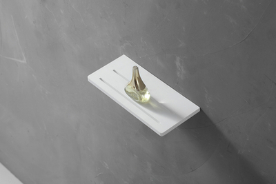 Полочка для ванной комнаты ABBER Stein AS1653 белая