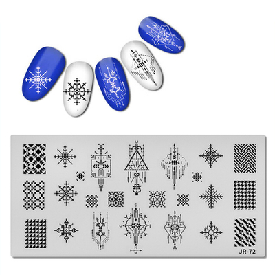 Пластина для стемпинга JR072