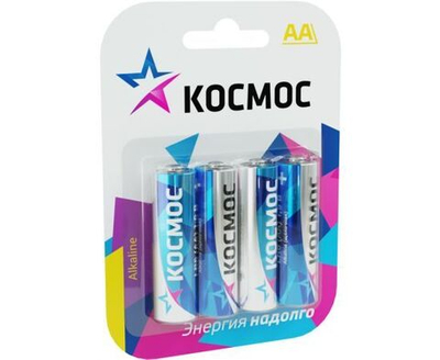 Элемент питания Космос ROCKETS LR6/316/AA Alkaline BL4 - блистер 4шт.